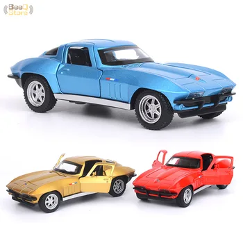 1:32 Žaislas Automobilių Corvette Race Metalo Žaislas Lydinio Automobilių Diecasts & Žaislinės Transporto Priemonės Automobilio Modelio Miniatiūra Masto Modelio Automobilių Žaislai Vaikams