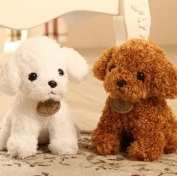1 Vnt Kawaii modeliavimas Teddy šuo lady pudelis pliušiniai žaislai gyvūnų suffed lėlės Kalėdų dovana