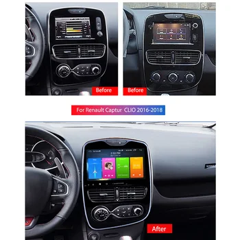 10.1 colių Android 10 Automobilių GPS Navigacija Radijo Mazgo Grotuvo 2016-2017 2018 Renault Clio Skaitmeninis/Analoginis paramos OBD2 NE DVD