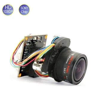 1080P Variklio HAINAUT Kamera 2.8-12mm Zoom & Auto Židinio Objektyvas SONY IMX323 CMOS UTC Bendraašius OSD Valdymo Modulis Valdybos Nemokamas Pristatymas
