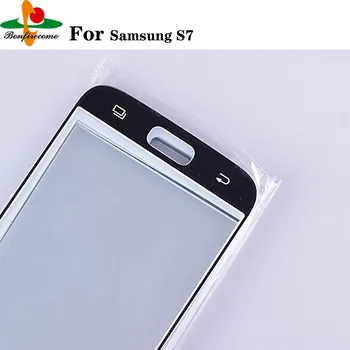 10vnt\daug TouchScreen Samsung Galaxy S6 G920 G920F / S7 G930 LCD ekranas Išorinis lietimui Ekranas stiklinis Lęšis Pakeitimo