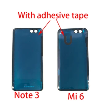 10vnt/daug Xiaomi Mi 6 Redmi 3 Pastaba Pakeitimo Stiklo Baterija, galinis Dangtelis dėklas Su Lipnia Juosta
