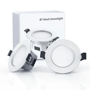 10VNT Smart RGB LED Downlight 5W Embedded Spalvos, Nustatykite 