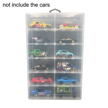 12 Kūrybinių Tinklų PVC Žaislas Automobilis Ekranas Dėžės, 1:64 Modelio Automobilių Žaislas Ekranas Box Skaidri Saugojimo Bylų dėl Vaikų