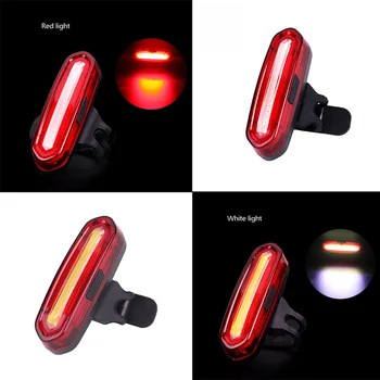 120 Liumenų LED Vandeniui Uodegos Šviesos Dviračių Uodegos Šviesos Dviračių USB Įkrovimo Atšvaitas Užpakaliniai Žibintai Dviračio Lempa, Priedai