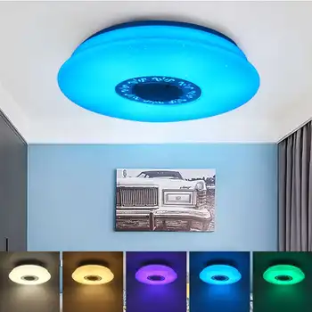 120W/150W bluetooth LED Lubų Šviesos 256 RGB Muzikos Speeker Pritemdomi Lempa Nuotolinio valdymo pagalba Namuose APP & Nuotolinio Valdymo