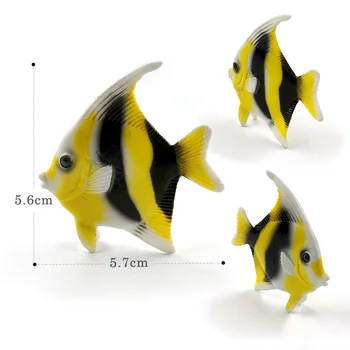 12pc Modeliavimas Karosas Jūros Žuvys, gyvūnų modelio Tikroviška veiksmų skaičius, namų dekoro Švietimo Dovana vaikams, Vaikams, karšto žaislų rinkinys