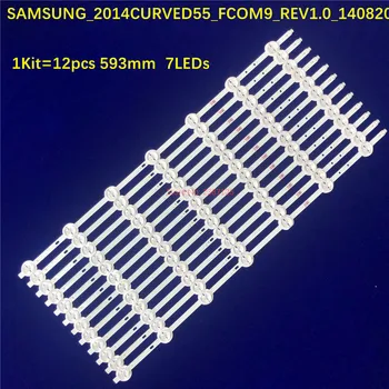 12Pcs/Kit LED Juostelės 55 TV SAMSUNG_CURVED55_FCOM9_REV1.0_140820 55CA9550 SVS550AB5 L55H9600A-CUD LTA550FW01