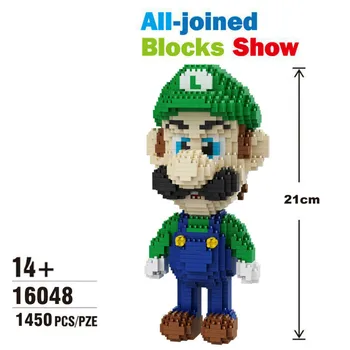 1450pcs 16048 Mini Blokai Animacinių filmų Modelis odinas, Žalia maros Anime Aukciono Duomenys Micro Plytų Žaislai Vaikas Dovana