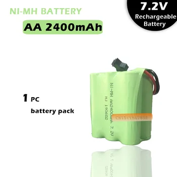 1pack 2400mah 7.2 v įkrovimo paketą baterijos nimh 7.2 v / aa nimh baterijos ni-mh 7.2 v Nuotolinio valdymo elektros žaislo valtis įrankis