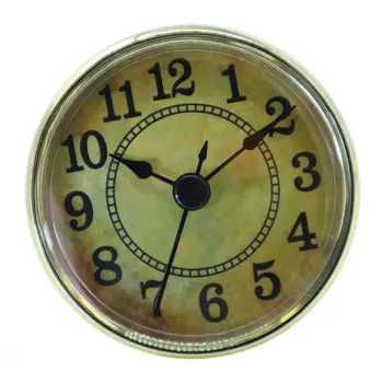 2.76 Colių (70 mm) Apvalus Laikrodis Įterpti Laikrodis Judėjimo Įterpti Aukso Apdaila arabų Skaitvardis Kvarco Judėjimas
