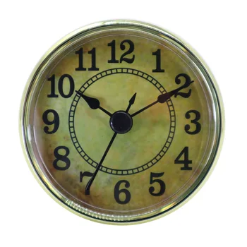 2.76 Colių (70 mm) Apvalus Laikrodis Įterpti Laikrodis Judėjimo Įterpti Aukso Apdaila arabų Skaitvardis Kvarco Judėjimas