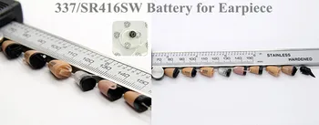 200pcs/daug Naujų 1.55 V Sidabro Oksido 337 baterija SR416SW 623 D337 V337 SP337 Mygtuką Elementų baterijų, mini belaidė ausinė LED