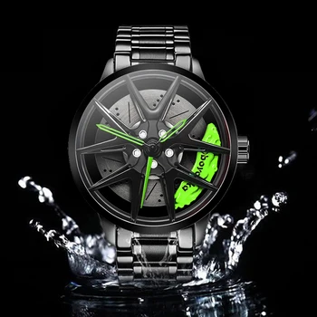 2020 BOYADKA Karinės Armijos vyriški Laikrodžiai Ratlankiai Hub Sporto Kvarco Riešo Žiūrėti Vyrų Automobilių Žiūrėti Vandeniui Relogio Masculino reloj