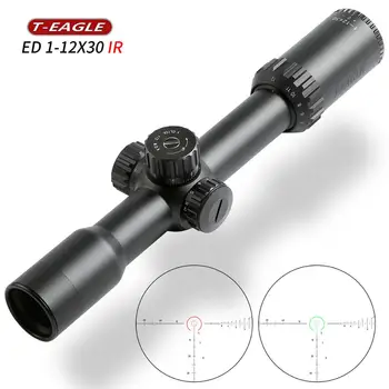 2020 karšto TEAGLE 1-12x30 IR Fotografavimo Medžioklės Riflescope optinį taikiklį Apšviestas R&G Šautuvas taikymo Sritis tinka 30-06 ir 308 AR15