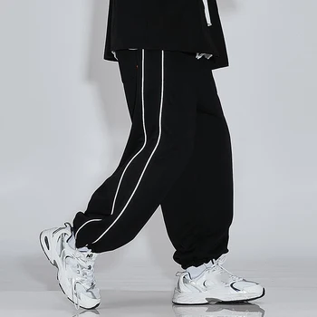 2020 KULKŠNIES ILGIS Sweatpants Streetwear Pavasarį, Rudenį, Hip-Hop Juodos Haremo Kelnės, vyriški Laisvalaikio korėjos Negabaritinių Poilsiu Trouers
