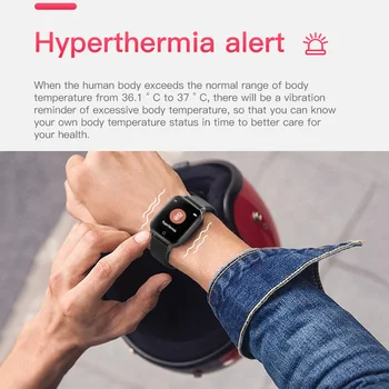 2020 Kūno Temperatūra Smart Watch Vyrų Kraujo Spaudimas Smartwatch Širdies Ritmo Monitorius Fitness Tracker Žiūrėti Moterų Vandeniui Laikrodis