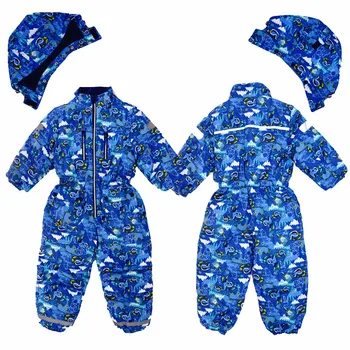 2020 nauja vaikų jumpsuit slidinėjimo kostiumas žiemos medvilnės drabužius 4-10 metų amžiaus berniukai ir mergaitės drabužiai.