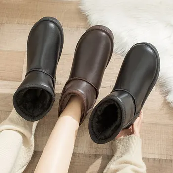 2020 naujas mados žiemos sniego batai moterims trumpas vamzdis duona batai storu medvilnės batai moterims, žiemos plius aksomo