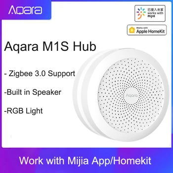 2021 Aqara M1S Hub Vartai su RGB LED Nakties Šviesos Zigbee 3.0 APP 