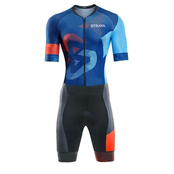 2021 Strava Profesija vienas gabalas dviračių kostiumas Triatlonas culote ciclismo hombre gelio 20D gelio Dviratį dviračiu Skinsuits Jumpsuit