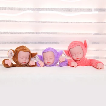 25CM Triušis Lėlės, Žaislai Mergaitėms Gyvūnų Minkštas Pliušinis Lėlės Minkšto Silikono Reborn Baby Doll Mielas Liūtas Žaislas Vaikams, Gimtadienio Dovanos
