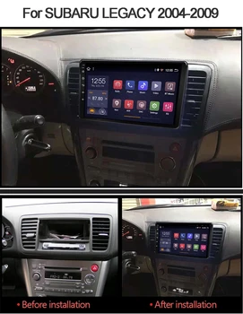 2din Automobilio Radijo Multimedia Vaizdo Grotuvas, Navigacija, GPS Android 9.0 Už Subaru Impreza 3 4 Palikimas 2004 m. 2005 m. 2006 m. 2007 m. 2008 m. 2009 m.
