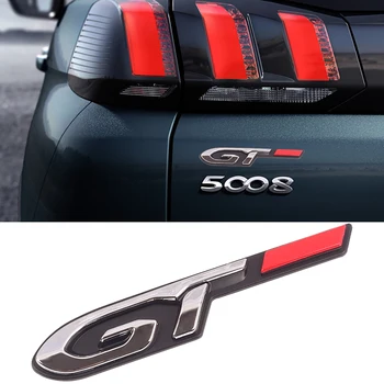 2vnt Cool 3D Automobilių Stiliaus Lipdukas Gt Dizainas Peugeot Mados Automobilių Durų Lipdukas