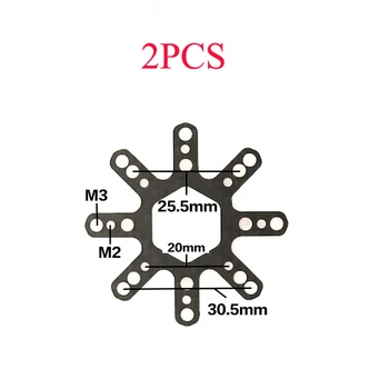 2vnt RC FPV Skrydžio Valdymo ESC Greičio Kontrolės 3K Visas Anglies Adapteris Valdybos Konverteris Plokštė 30.5 mm 25,5 mm iki 20mm