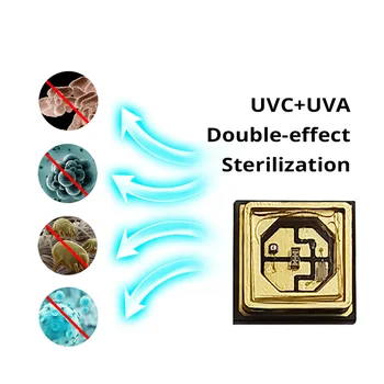 3535 uv-C Led Karoliukai Sterilizer UV Dezinfekavimo Lemputės, Led Lustai Lempos, UVA 254nm 365nm Baktericidiniu Ultravioletinės Lempos Baktericidinį