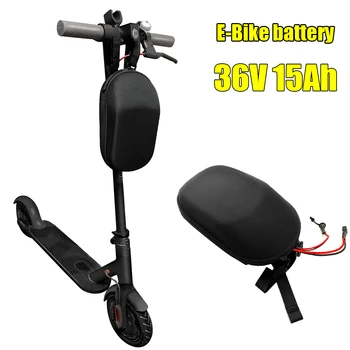 36V 15Ah Ličio Baterija e-bike butts su krepšį 500W 250w sulankstomas Elektrinis Dviratis Paspirtukas baterija su BMS 36V 2A įkroviklis