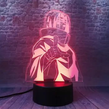 3D Iliuzija LED naktinė lempa Spalvinga Touch 
