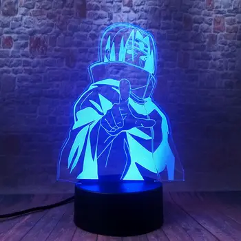 3D Iliuzija LED naktinė lempa Spalvinga Touch 
