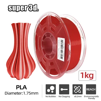 3D Spausdintuvas Gijų PLA/PLA+ 1KG 1.75 mm Skaidrus Tvarkingas Ritės 3D Plastiko Medžiagos Spausdinimo didelio grynumo 3D Spausdintuvai/ Rašikliai