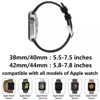 3D Tekstūros Silikono Dirželis Apple Watch Band 44mm 40mm iwatch Juosta 38mm 42mm Sporto Watchband Apyrankė 