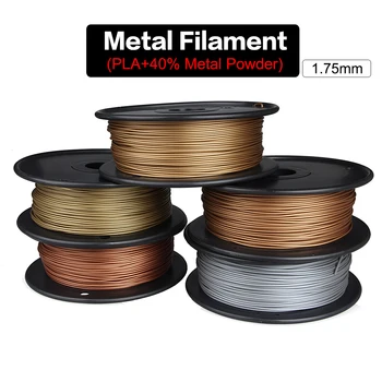 3DSWAY PLA Metalo gijų 1.75 mm 0,5 kg Bronzos Raudona, Vario Žalvario, Vario, Aliuminio PLA+40% Metalo Milteliai, Metalinis Blizgesys Medžiaga