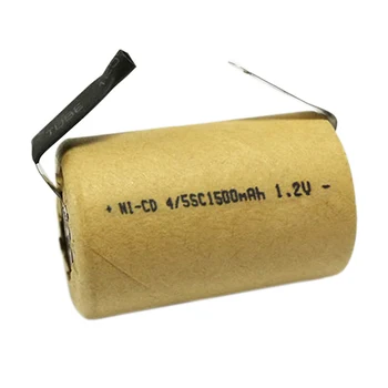 4-20PCS Ni-Cd Įkrovimo Baterija (akumuliatorius 4/5SC 1.2 V 1500mAh Sub C SC baterija skirta 
