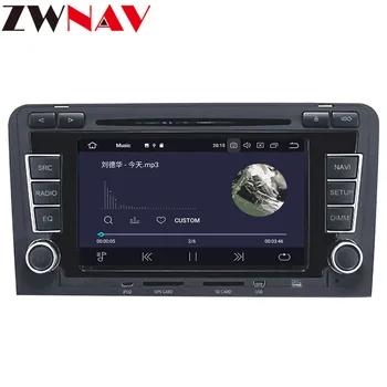 4+64 2 Din Automobilio Multimedijos Grotuvas GPS Android 9.0 DVD Automotivo Radijo Audi A3 8P/A3 8P1 3 durų Hečbekas/S3 8P/RS3 Sportback