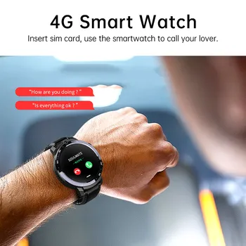 4G Smart Žiūrėti Fitness Tracker Pranešimą Priminimas Širdies ritmo Monitorius 64GB GPS Telefonu Smartwatch Su Kamera Vyras, Moteris