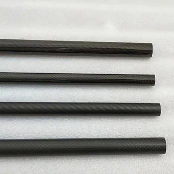 4pcs 3K anglies pluošto vamzdžių OT 8mm-30mm aukštos kietumas kompozicinės anglies pluošto paramos vamzdelis Anglies pluošto modelis, jungiantis lazdele