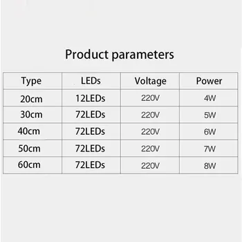 4pcs AC220V LED juostelė šviesos V formos, Trikampio aliuminio profilis LED Standžios Juostelės mikly/Skaidrus dangtelis Vitrina Kabineto Virtuvė