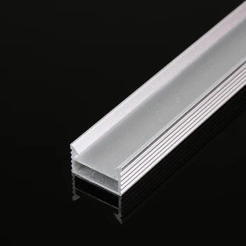 50CM LED Juostelė Šviesos Aliuminio Kanalo Savininkas Pieno Padengti Baigti Apšvietimo Reikmenys U-Stiliaus Formos LED Šviesos Juostelės