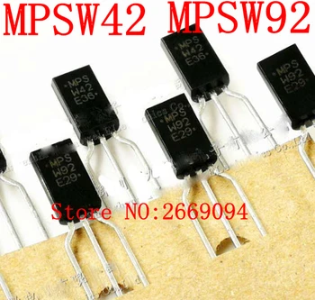 50PCS /100VNT Nemokamas pristatymas visiškai naujas originalus MPSW92RLRAG MPSW92 W92 karščiavimas garso vamzdis tiesus kištukas tranzistorius-92L