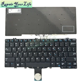 5280 anglų nešiojamojo kompiuterio klaviatūra Dell Latitude 5280 7280 83-Raktas 7380 JAV standartinio juoda 01TC47 PK131S5A01 KN-01TC47 01TC47 -CH200