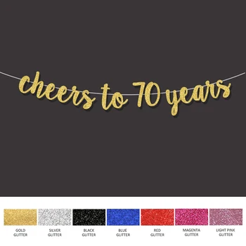 70 gimtadienio dekoracijas cheers 70 metų reklama su gimtadieniu aukso ženklas vestuvės šalis dekoro prekes