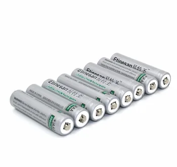8PCS/DAUG Aukštos Kokybės Etinesan 200mAh 10440 baterija 3.2 V LiFePO4 AAA Įkraunamąją Bateriją , Vietoj 1,5 v