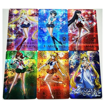 9pcs/set Sailor Moon Kristalų Sezono Kristalų Įdegio Seksualios Merginos Hobis Kolekcionuojamų Žaidimas Anime Kolekcija Korteles