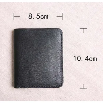 AETOO pirmas sluoksnis iš odos-ultra plonas mini piniginės, vyriškos vertikalus studentų rankų darbo minkštos odos piniginė