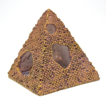Akvariumo Žuvų Bakas Piramidės Dervos Ornamentu Urvas Apželdinimas, Namų Biuro Apdailos Slepiasi Žuvų Bakas Ornamentu Urvas Naminių Reikmenys