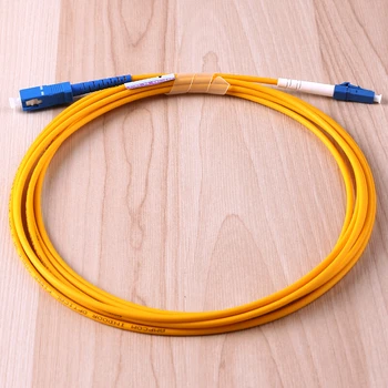 AMPCOM SC, LC Fiber Patch Cable Simplex 9/125 SC/UPC LC/UPC Singlemode Jumper Vienos rūšies Patch-Cord sc/lc SMF